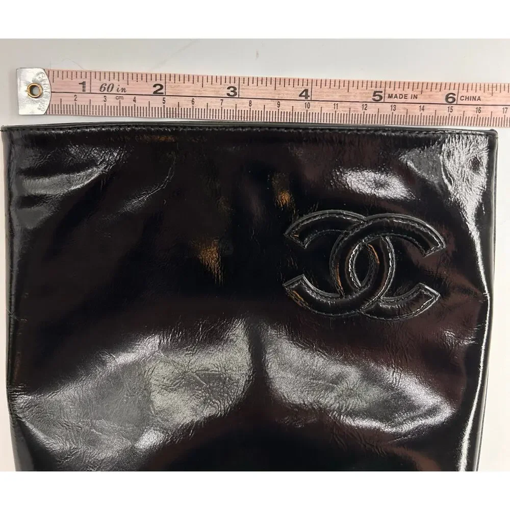 Chanel CC Black‎ Patent Leather Riding Boots EU 35 US 5
